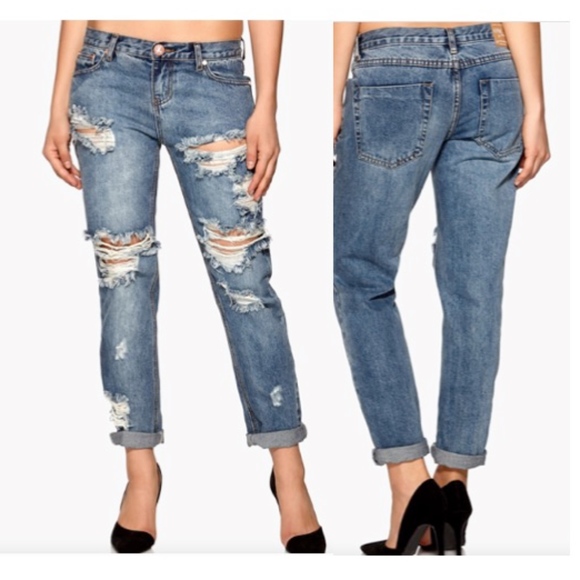 Free People Denim - One Teaspoon Distressed Awesome Baggies Jeans